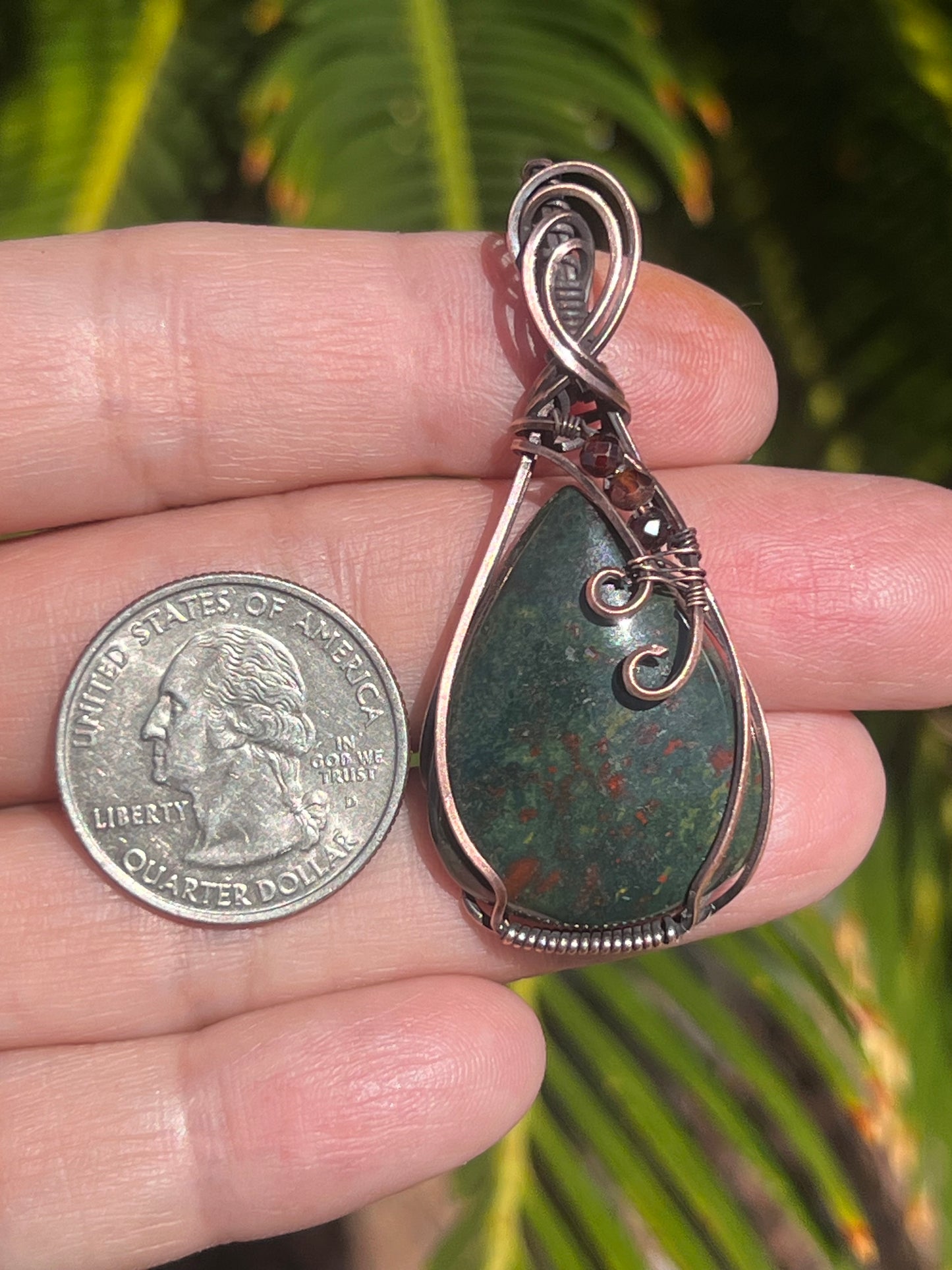Bloodstone w/ Hessonite Garnet