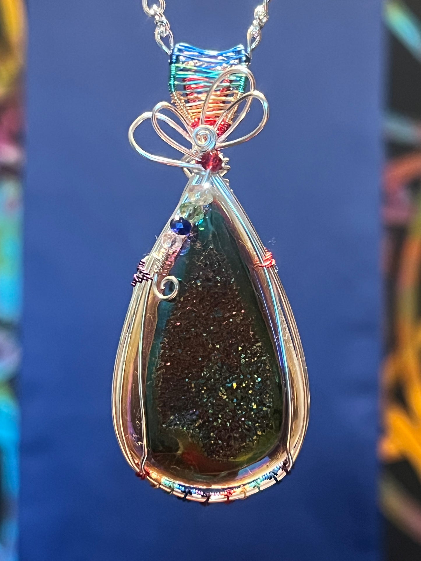 Rainbow Titanium Druzy
