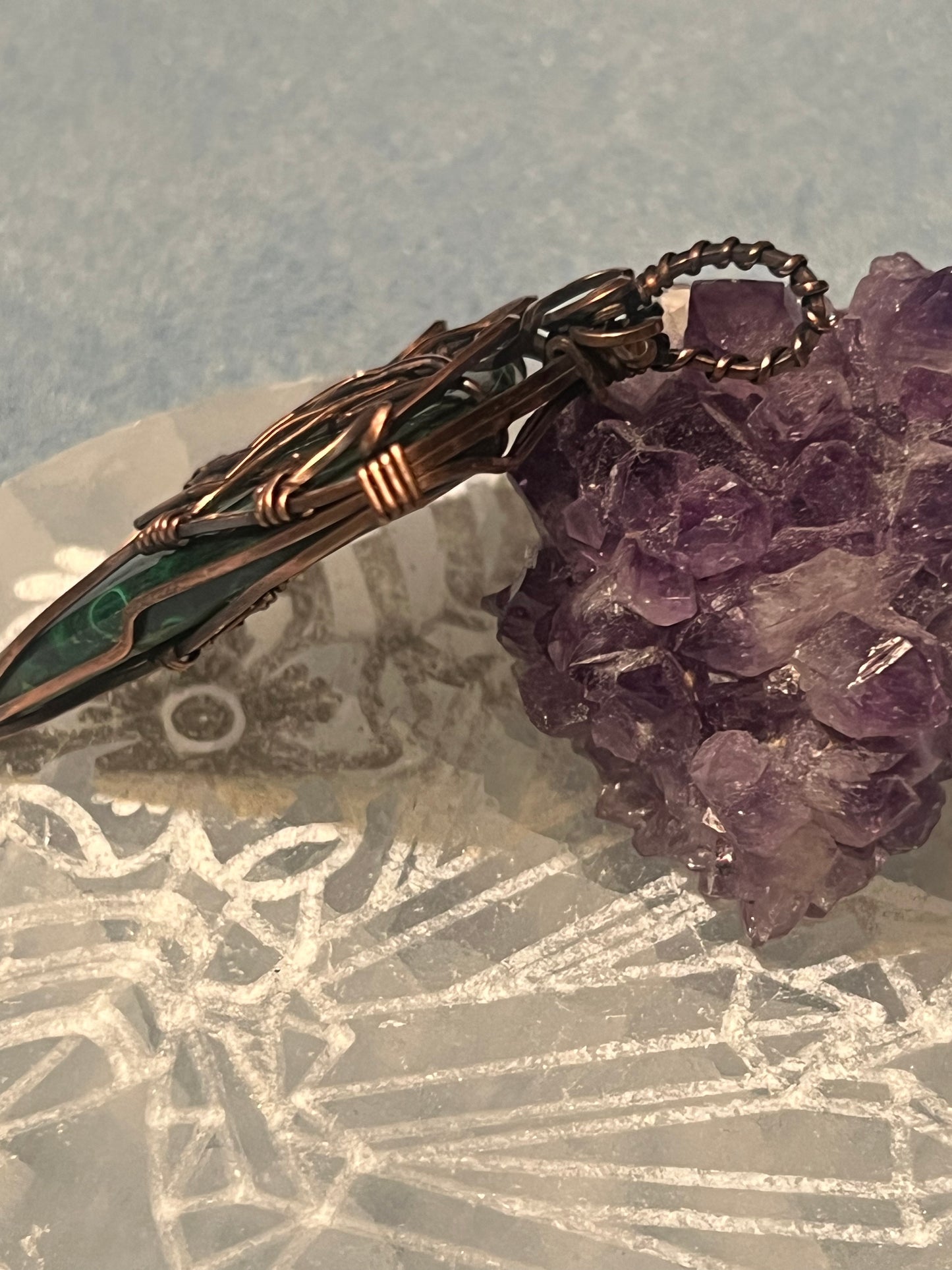 Celtic Love Knot Malachite