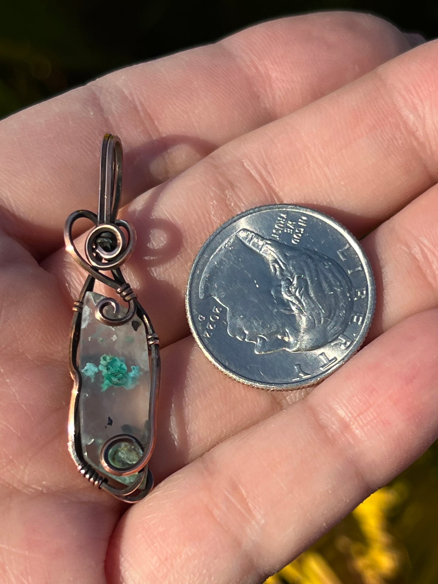 Confetti Chrysocolla ~ Rose in the Veil