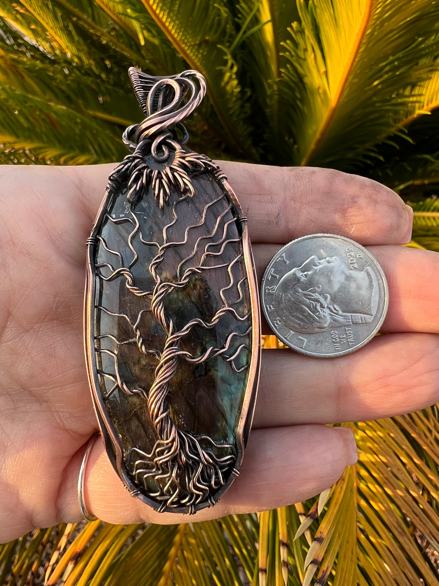 Ancient Flame — Labradorite Tree of Life