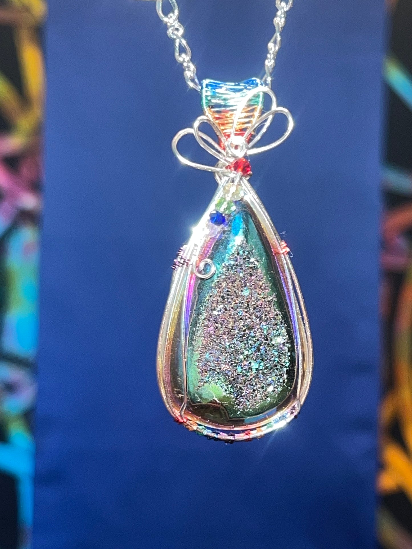 Rainbow Titanium Druzy