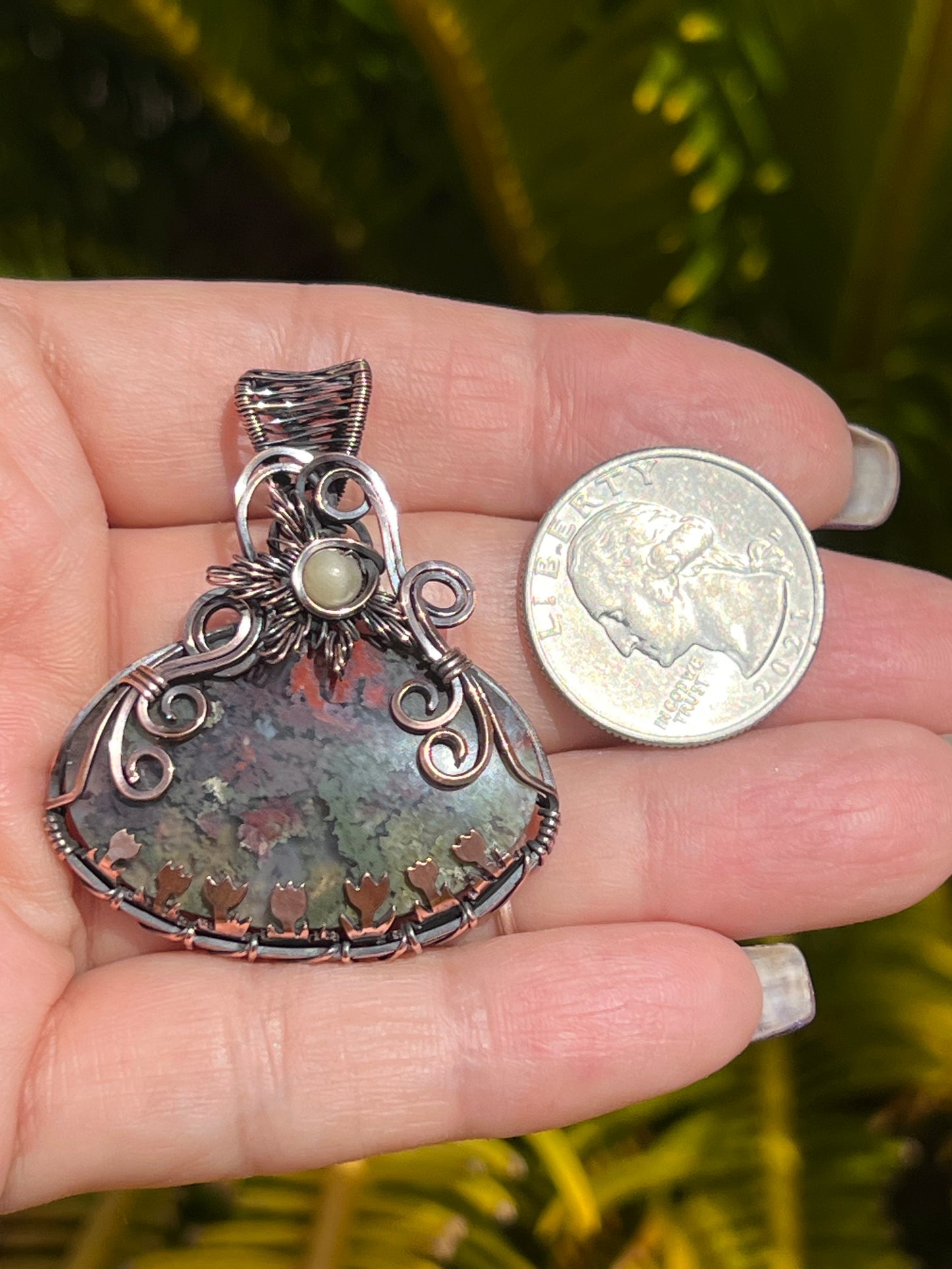 Moss Agate — Tulip Garden