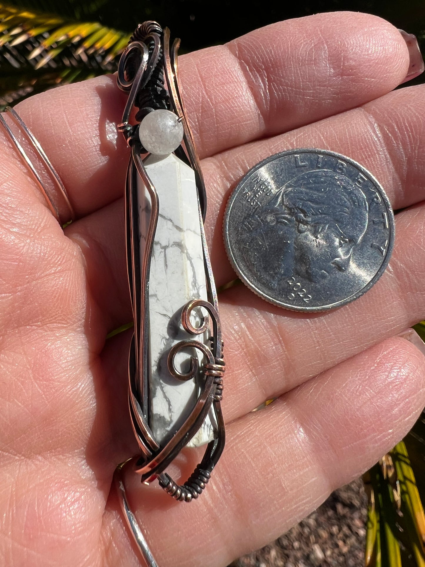 Howlite Point~ Lunar Stillness