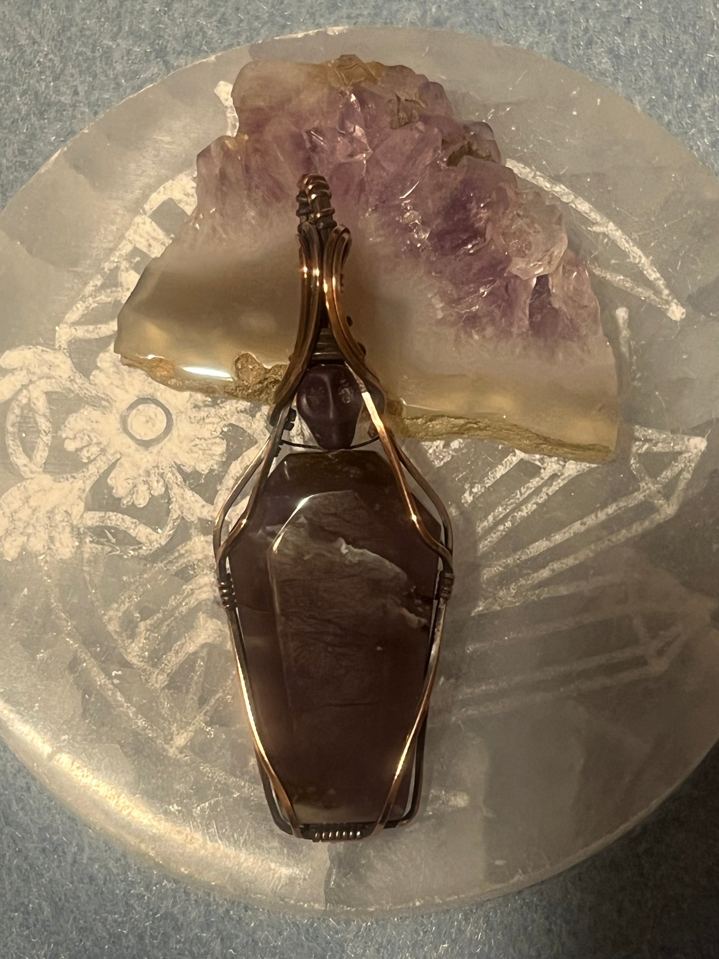 Purple Plume Coffin