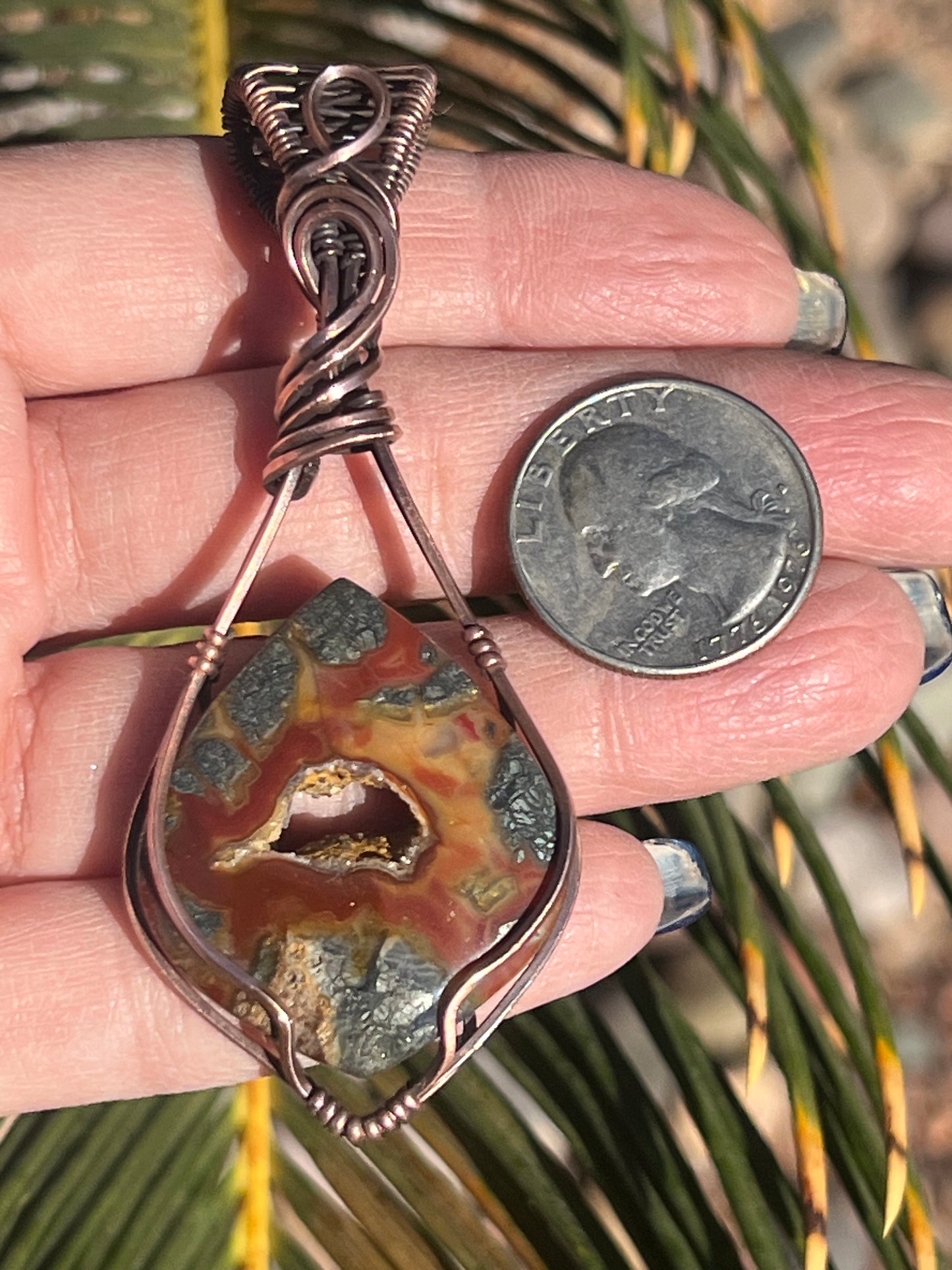 Red Marcasite Druzy