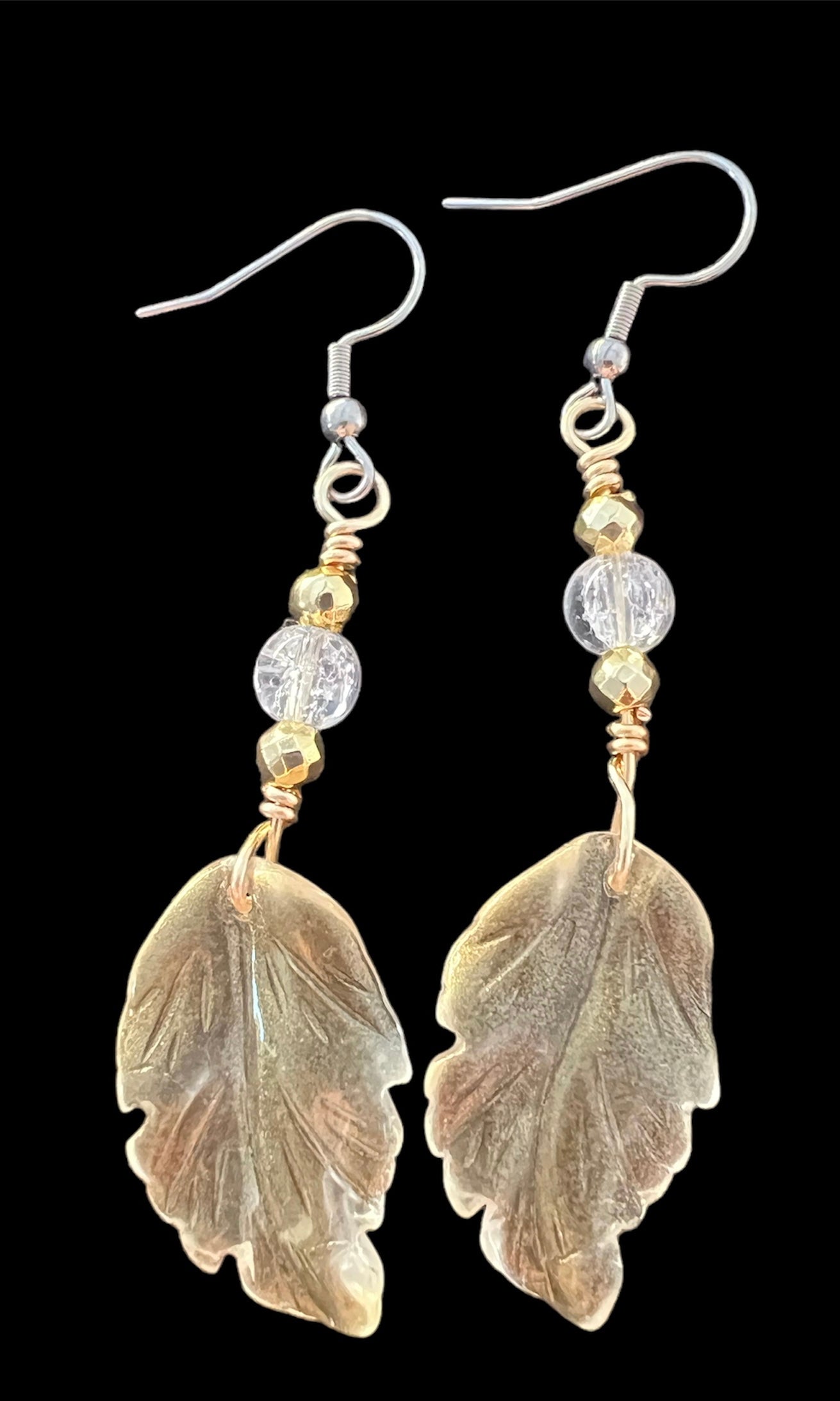 Leaf Earrings (lemon yellow)