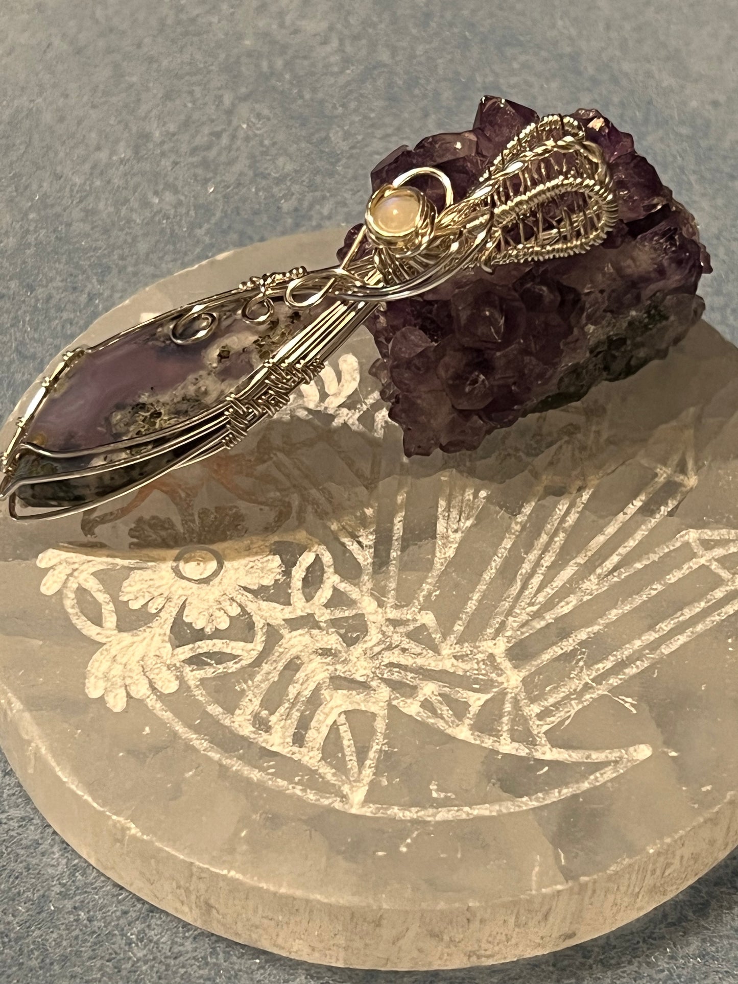 Purple Moss Agate