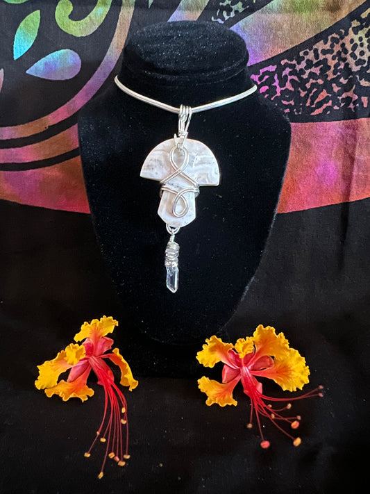 Mushroom w/ Quartz point
