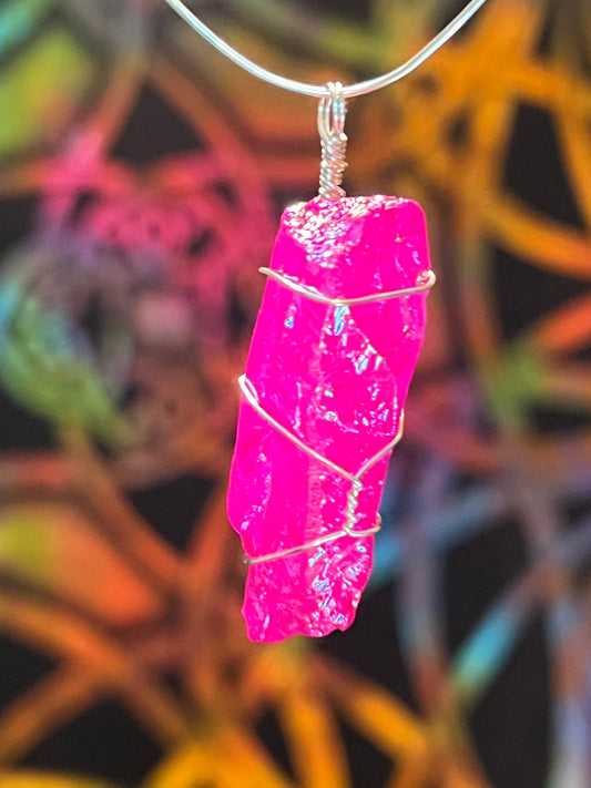 Pink Iridescent Crystal
