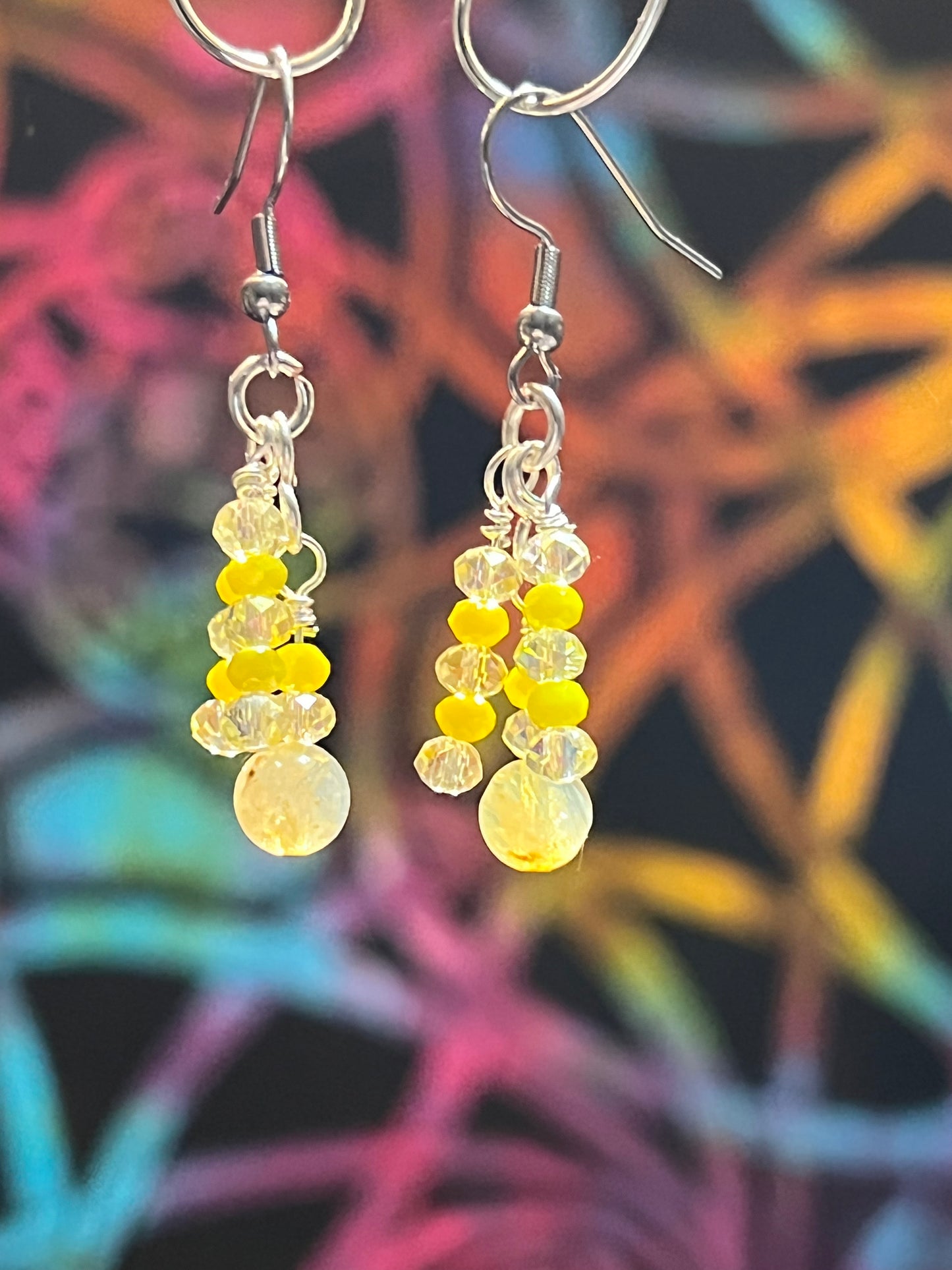 Citrine Crystal Earrings