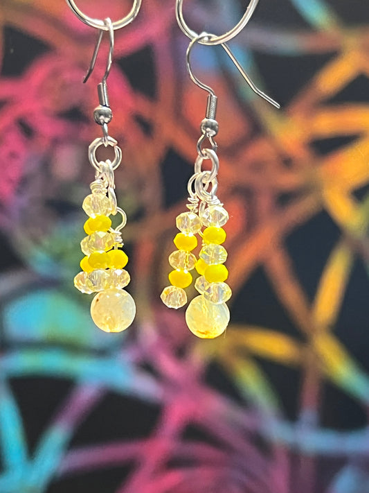 Citrine Crystal Earrings
