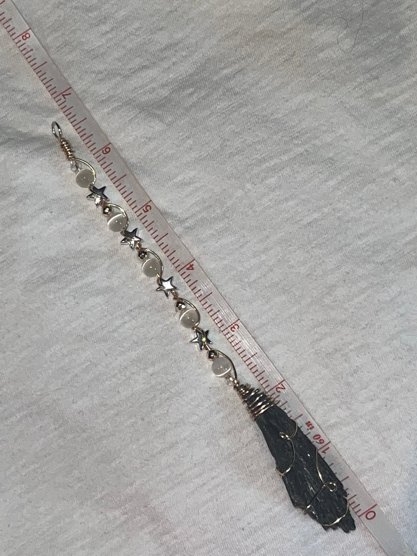 Selenite Hematite Broom