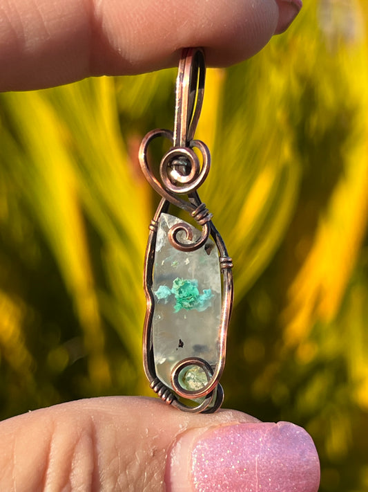 Confetti Chrysocolla ~ Rose in the Veil