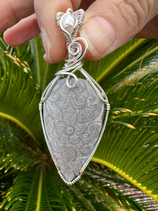 Carved Silver Sheen Obsidian
