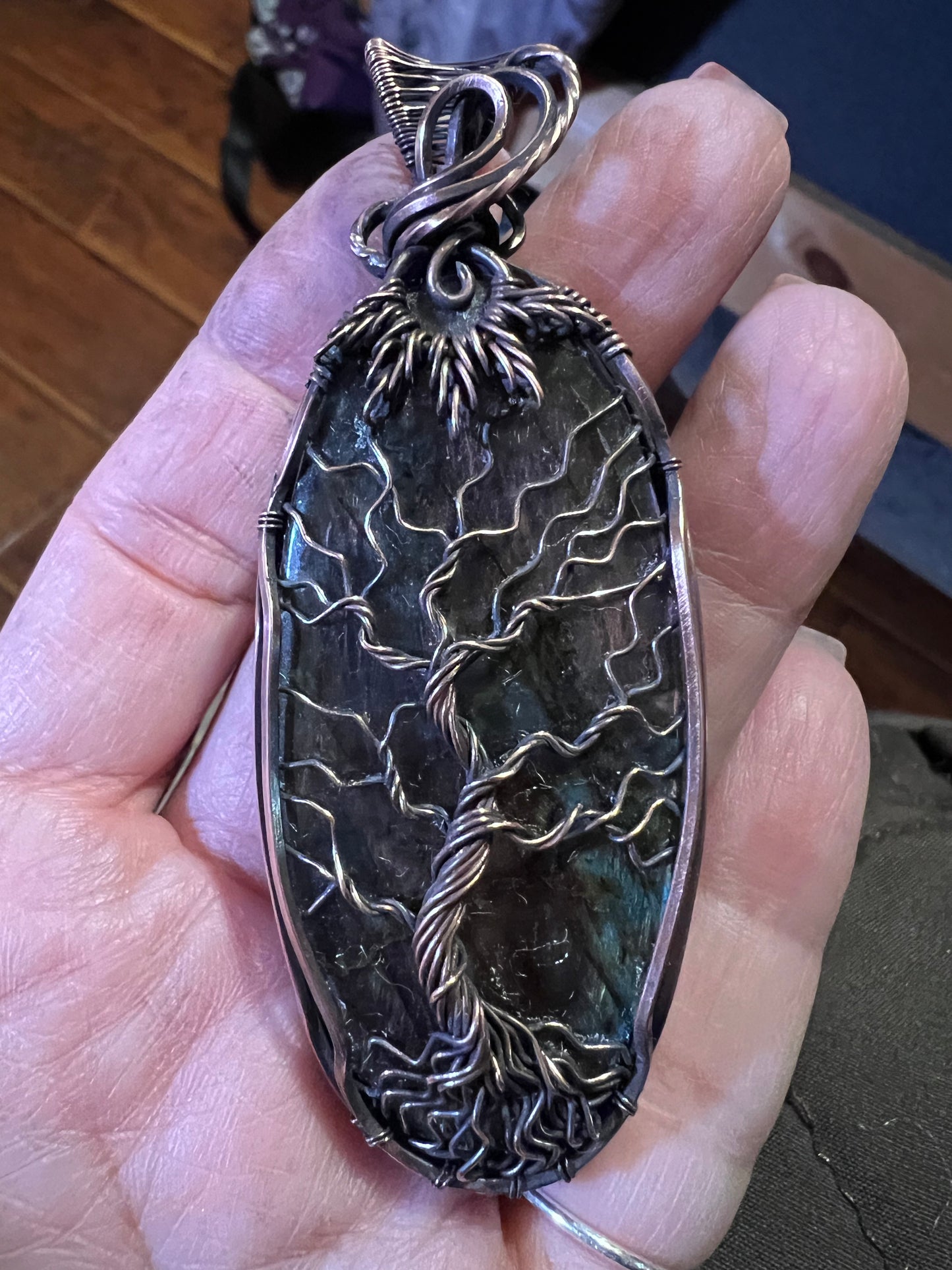 Ancient Flame — Labradorite Tree of Life