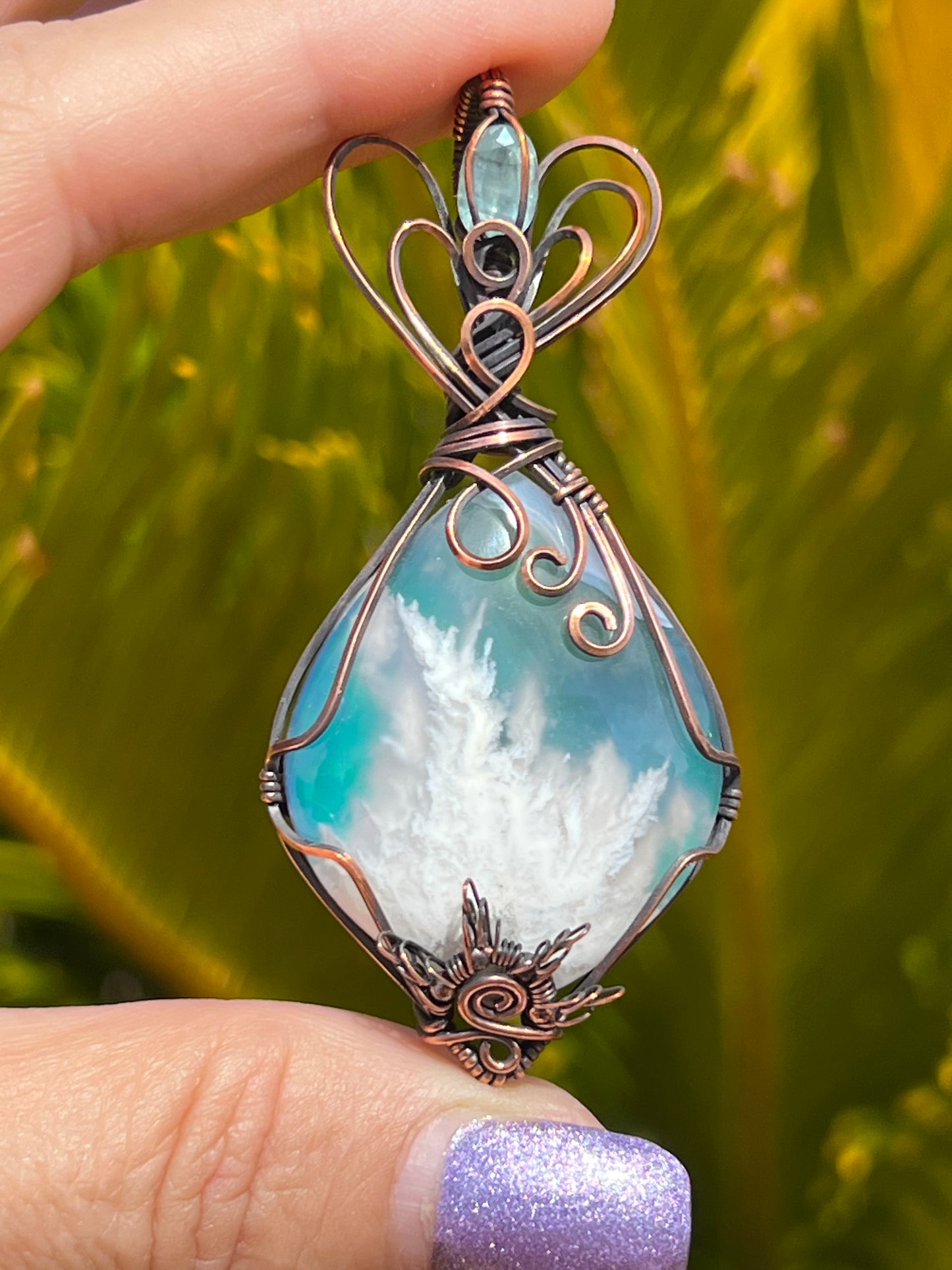 Aura Plume Agate – Sky at Dawn