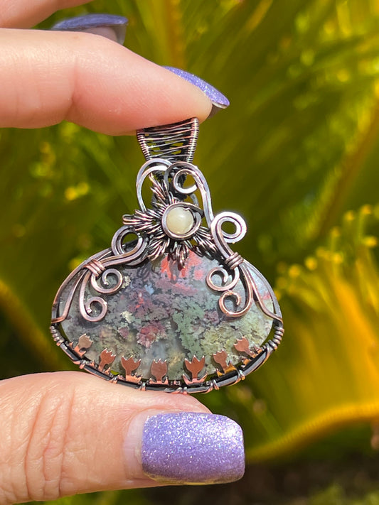 Moss Agate — Tulip Garden