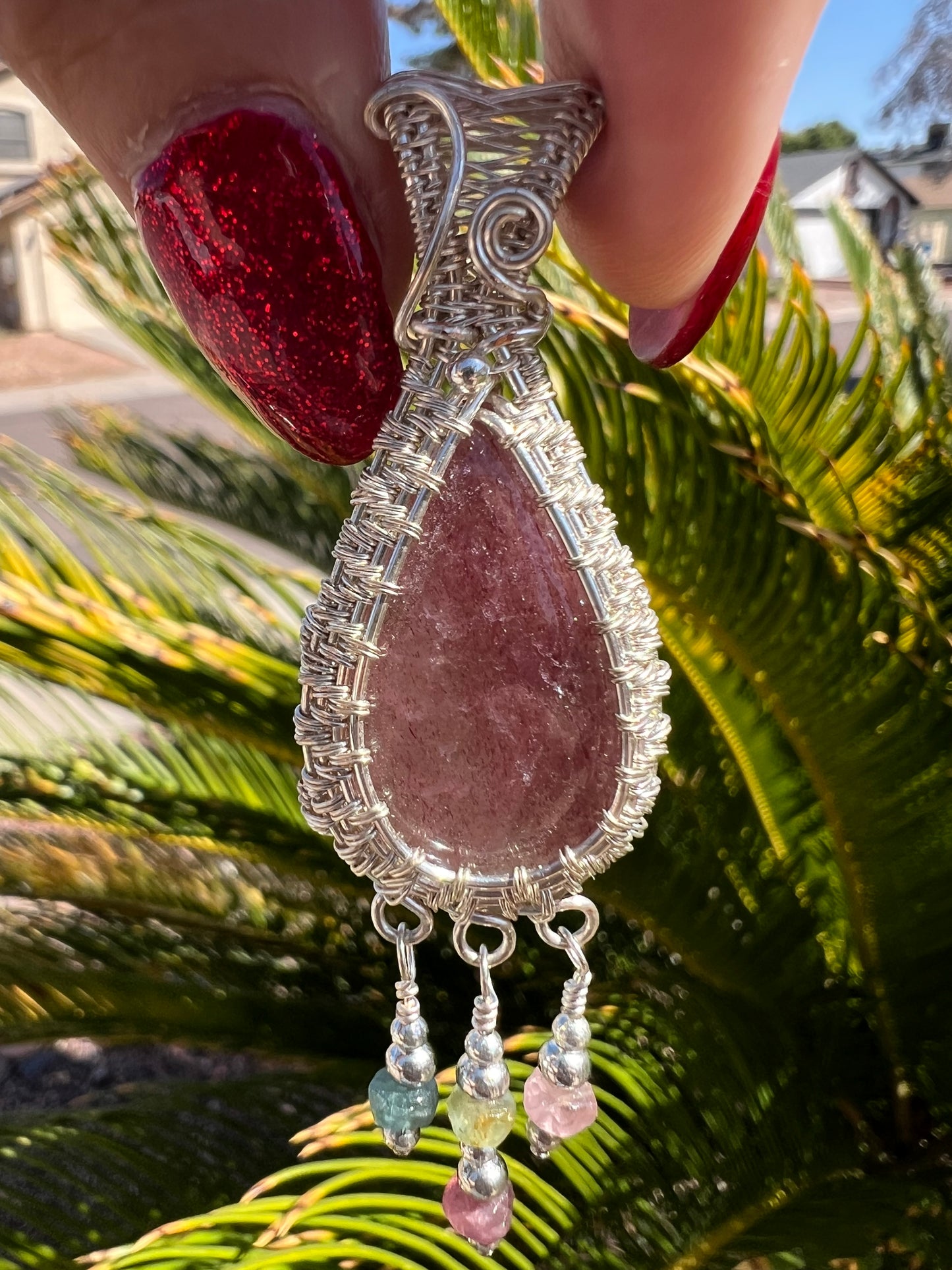 Strawberry Quartz Tourmaline