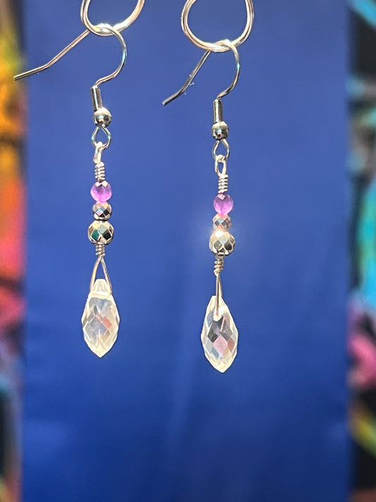 Crystal Briolette Earrings